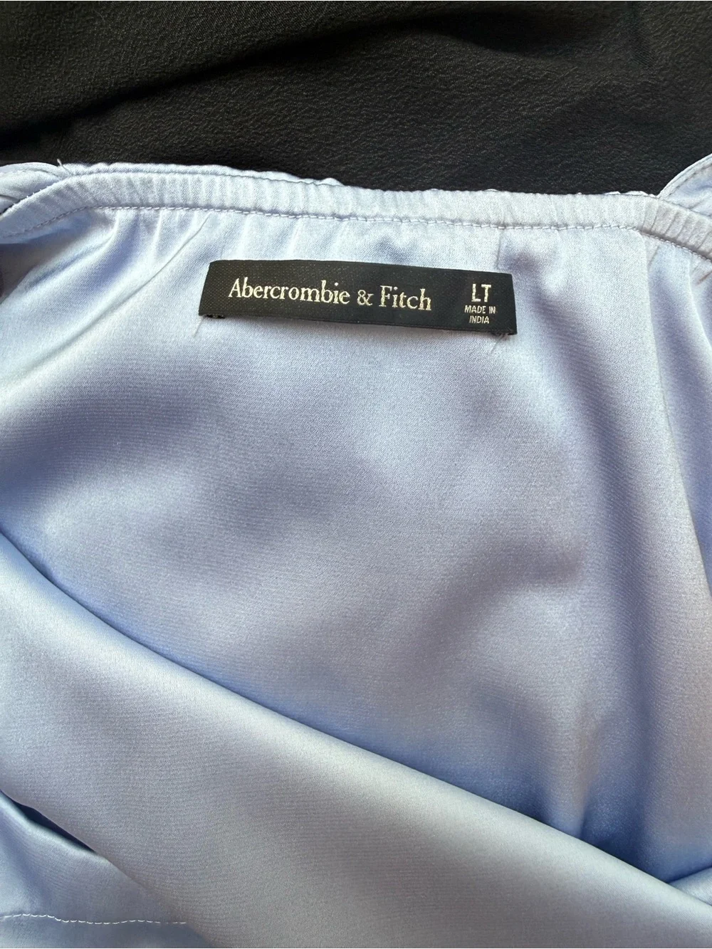 Abercrombie & Fitch | Satin twist blue maxi dress